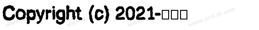 Copyright (c) 2021字体转换